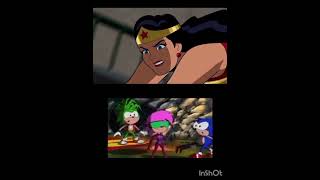 Wonder Woman Have It Your Way Sonia The Hedgehog Fire Again Backwards Shorts