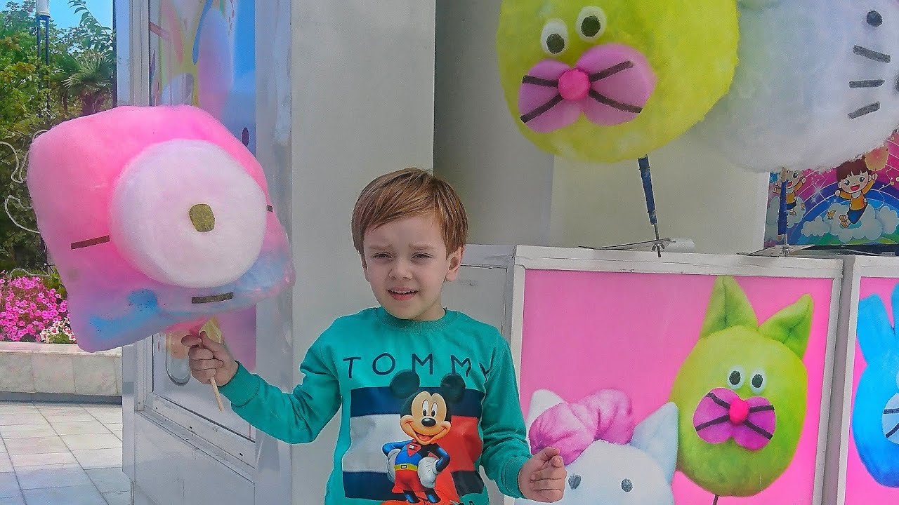 Вата Бум Фигурная Сладкая Вата в Аркадии! Как готовят VATABOOM? Риша ...