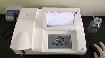 Semi Biochemical Analyzer EMP168 Operation