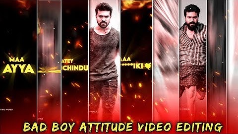 🔥 4K trending bad boys attitude video editing in alight motion | bad boy status video editing |