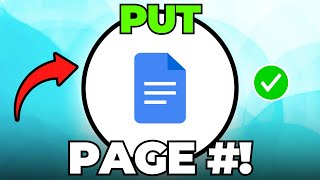 How to Put Page Number in Google Docs Starting from a Specific Page