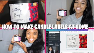 HOW TO MAKE A CANDLE LABEL AT HOME | STEP BY STEP