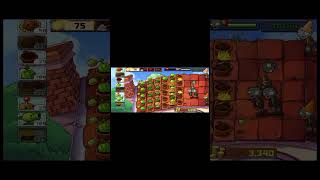 pvz roof map stage 2 wajib estetik #shorts #pvz #gameplay