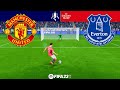FA Cup | MANCHESTER UNITED vs EVERTON | [Penalty shootout] FIFA 23