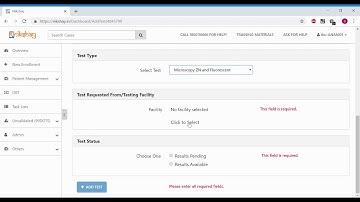 How to add test details in Nikshay