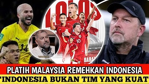 🟡PLATIH MALAYSIA SEBUT TIMNAS INDONESIA BUKAN LAWAN YANG TANGGUH? BETULKAH? WOW SLEBEW😅🤣