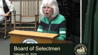 Board of Selectmen 2/22/16