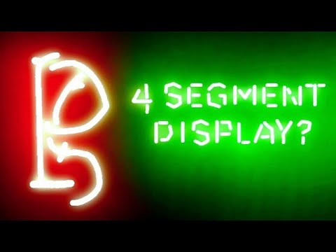 4 segment display for letters with rotation went horribly wrong - YouTube
