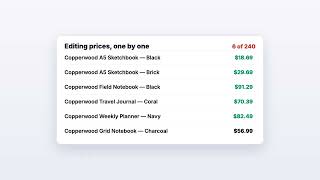 How to Bulk Edit Prices on Shopify (Percent, Round to .99, Undo)