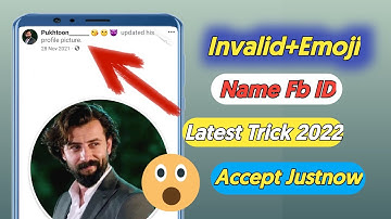 How to make invalid emoji name facebook account|make invalid emoji id 2022|invalid name id 2022