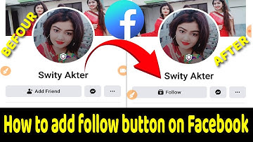 How to hide friend request button on facebook || How to add only follow button on Facebook