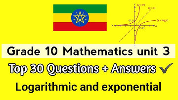 Grade 10 mathematics unit 3: exponential and logarithmic function questions with answers 
