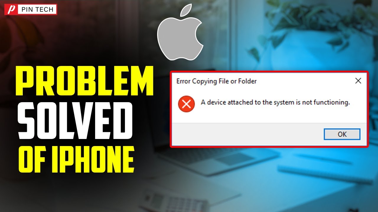A device attached to the system is not functioning iPhone or iPad PIN