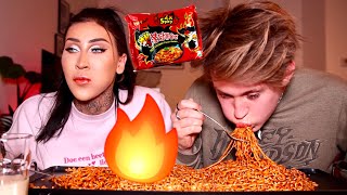 EXTREEM SPICY NOODLE CHALLENGE.....  | JessieMaya