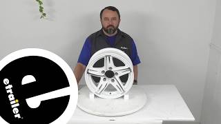 Review of Americana Trailer Tires and Wheels - Aluminum AM08 Series White Machined Wheel - KE33TJ