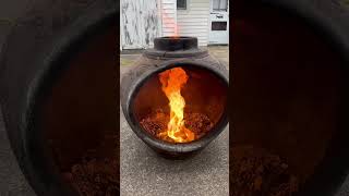 Celebrity More campfire fire tornado in the chimney #campfire #fire Wealth