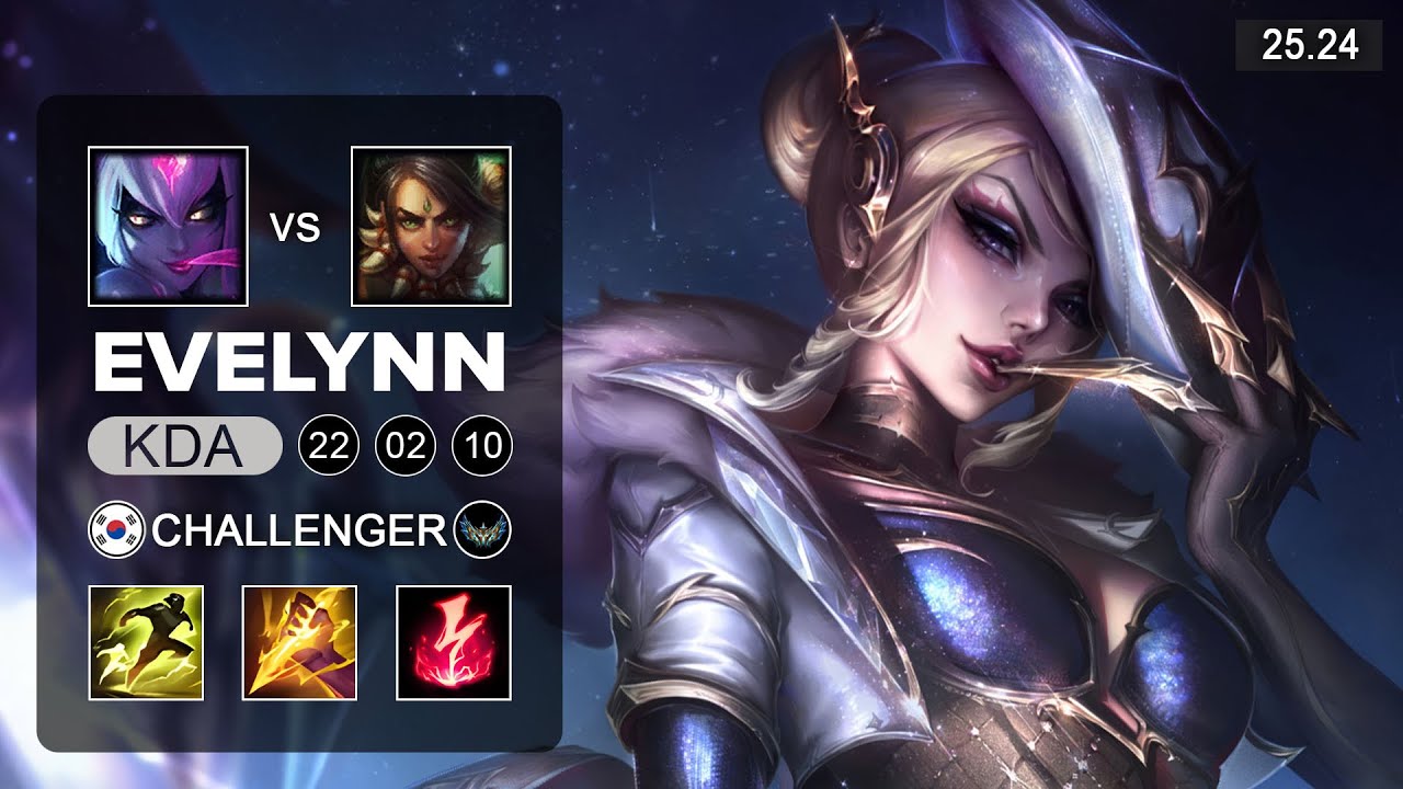 Evelynn vs Nidalee Jungle - KR Challenger - Patch 25.24 Season 15