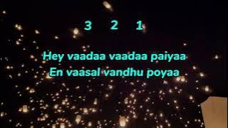 Vaada Vaada Paiya | Female Karaoke with lyrics | Kacheri Aarambam