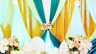 WEDDING DECORATIONS TUTORIAL | DIY WEDDING BACKDROP | HEAD TABLE SET UP WEDDING DECORATIONS TUTORIAL | DIY WEDDING BACKDROP | HEAD TABLE SET UP