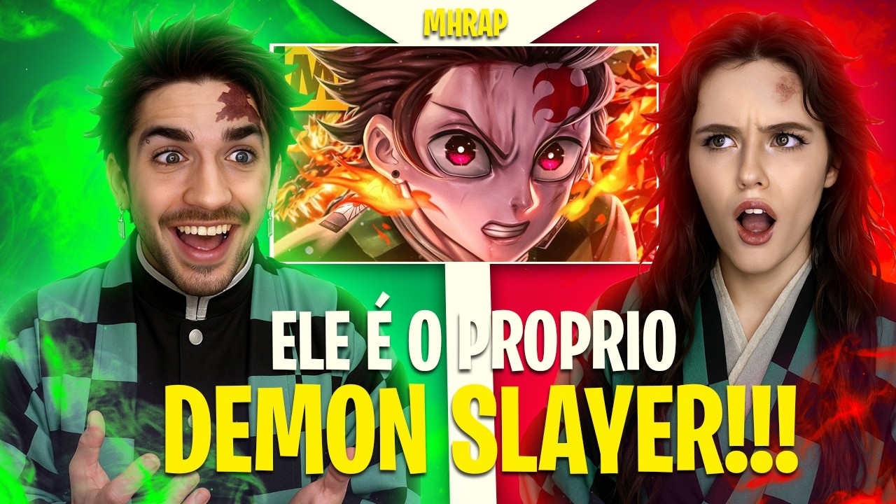 SANGUE NO OLHO 🩸 | Vibe Tanjiro 🟢 (Demon Slayer) Prod. Sidney | MHRAP [CAVA E MELL REACT]
