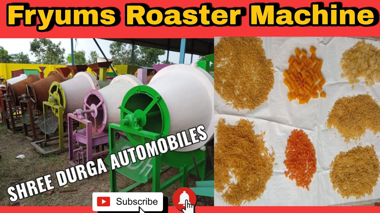 Fryums Roaster Machine,Chips,Katori, Abcd Rings,Loli,Pasta,Poha,Rajgira,Rings,Chana,Motor, Badam!!