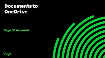 Sage 50 Accounts (UK) - Documents to OneDrive