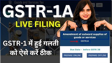 GSTR-1A filing to correct mistakes of sale in GSTR-1 | How to file GSTR-1A