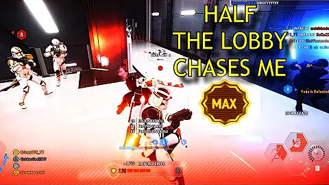 HALF THE LOBBY CHASES 1 MAX MAUL | Supremacy | Star Wars Battlefront 2