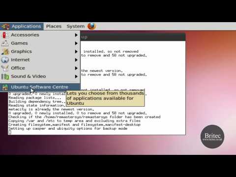 Create A Full System Backup Or Custom Live Ubuntu  / Debian CD With Remastersys by Britec