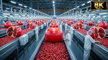 Inside a Modern Pomegranate Factory: From Raw Pomegranates to Bottled Premium Juice (Full Process)