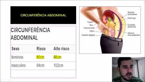 Qual a relação entre a circunferência abdominal e as doenças cardiovasculares?