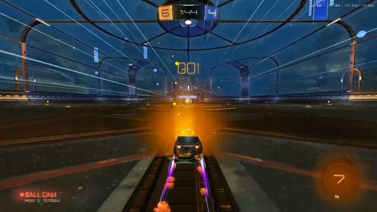 Rocket League 1v1 competitive mode gameplay...