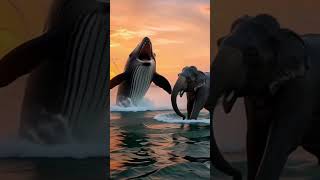 Elephant Acttack By Whale.