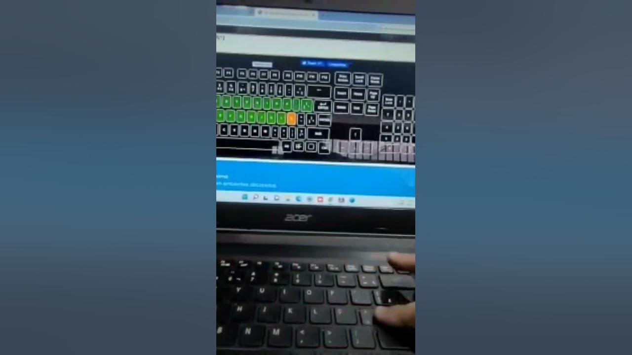 Teste de teclado online youtube