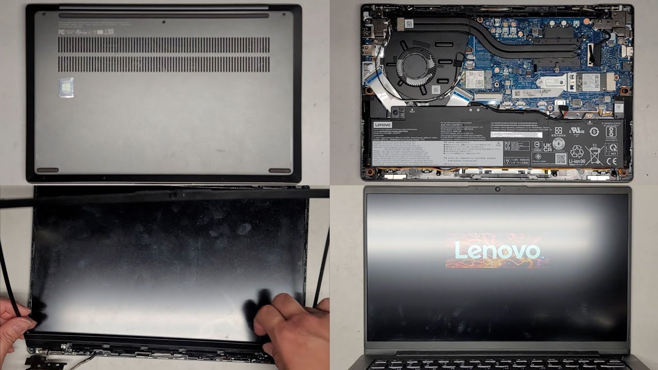 Lenovo ideapad 5 14itl05 disassembly ssd hard drive upgrade battery lcd