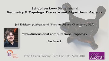 Jeff Erickson - Lecture 2 - Two-dimensional computational topology - 19/06/18