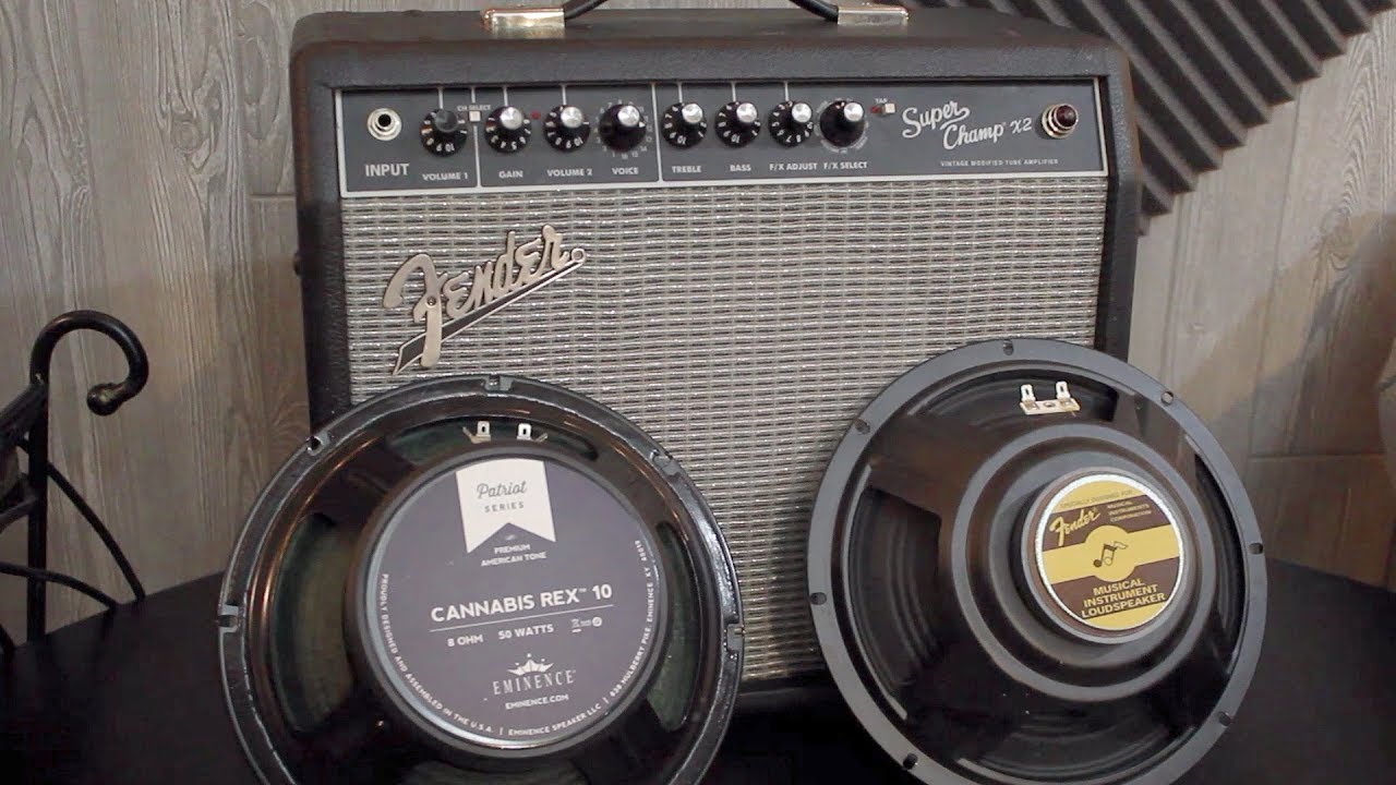 Fender Super Champ X2 Speaker Shootout 