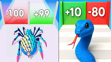 Spider Evolution : Runner Game Vs Snake Run, Merge & Evolve Android Game 
