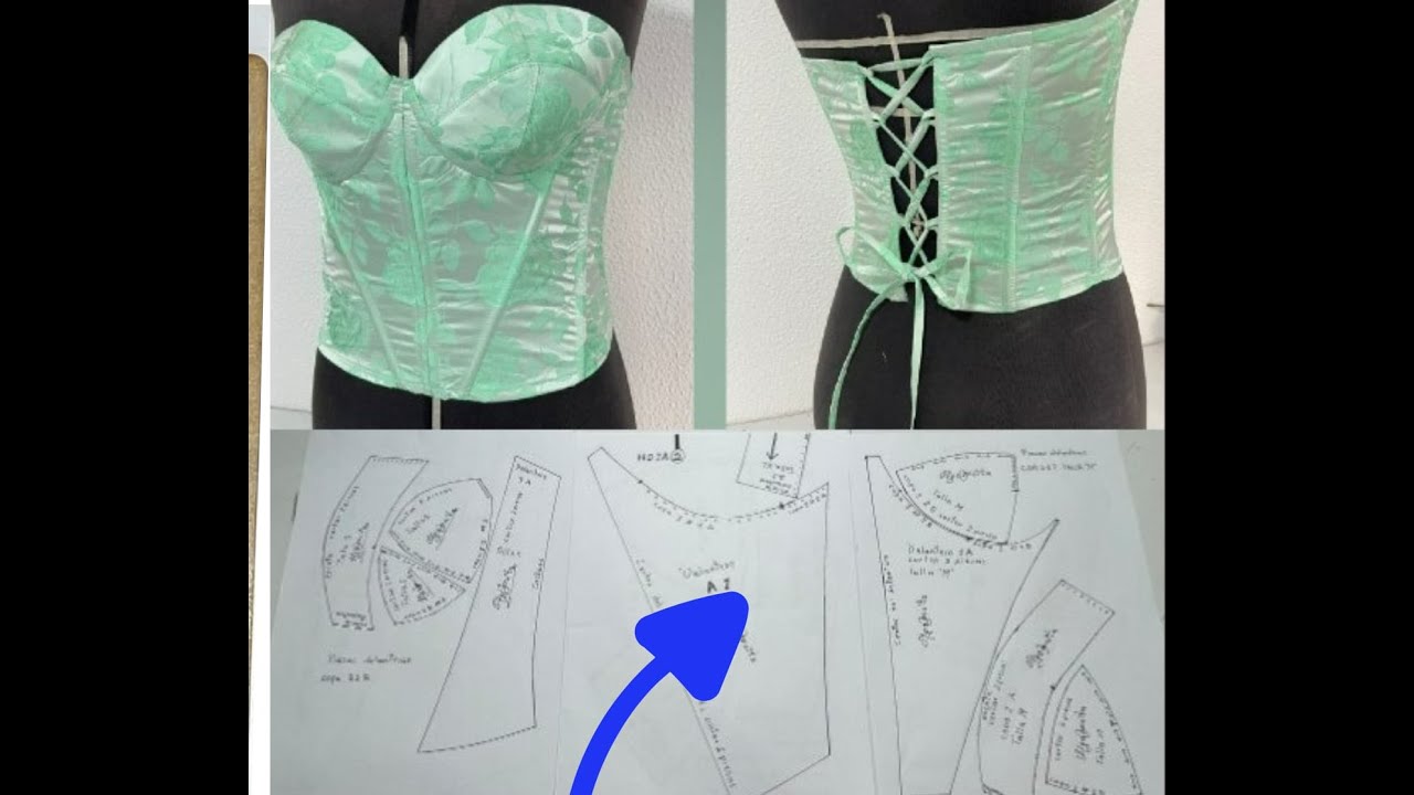 COMO HACER UN CORSET TALLA M (PATRONAJE)