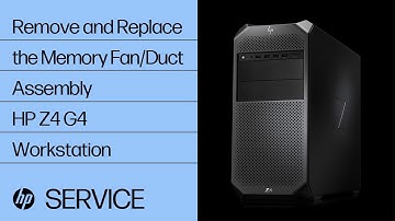 Remove and Replace the Memory Fan/Duct Assembly | HP Z4 G4 Workstation | HP