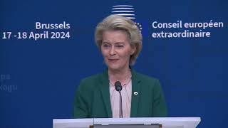 Special European Council  Main press conference by Presidents Ursula von der Leyen & Charles Michel