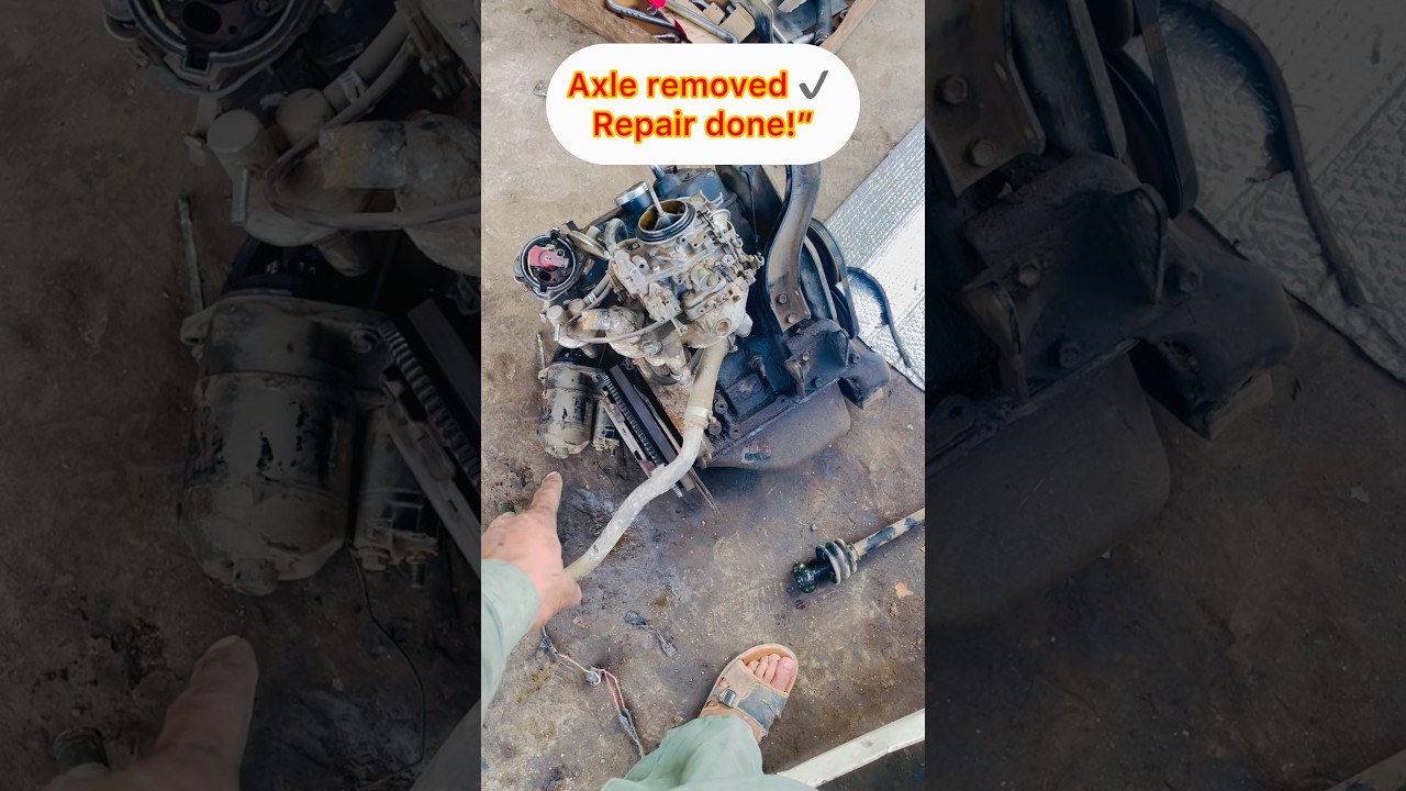 Axle Stuck? Engine Out! 😂 CV Joint & Boot Repair 