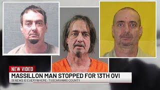 VIDEO: Massillon man convicted of more than a dozen OVIs runs from state troopers