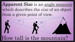 Apparent Size (or Angular Size) : A Description and Example Problem