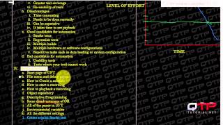 Qtp Tutorial-1.61-Getting Started With Uft-Intro To The Next Topics In Uft Automated Regression