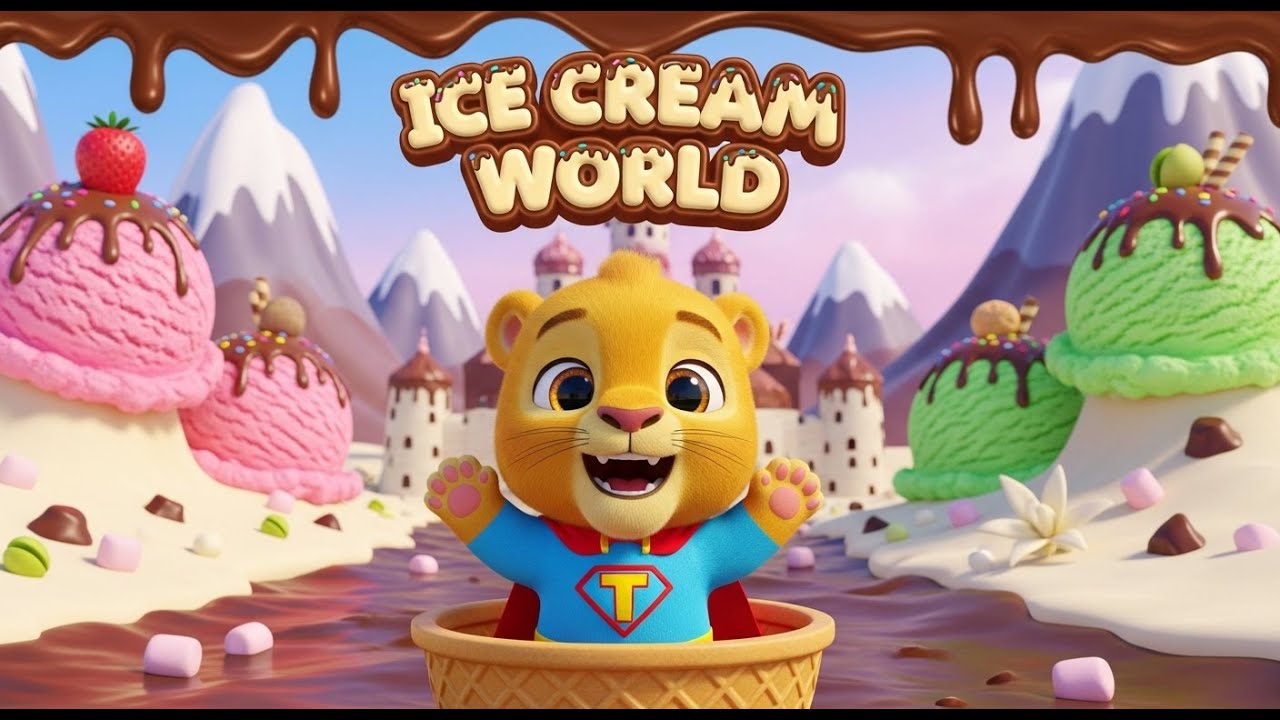 How Ice Cream Is Made for Kids 🍦 Little Lion Factory Tour 