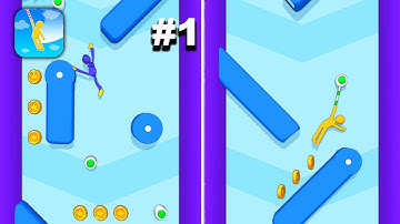 Rope Fall - New Release - Hyper Hybrid Casual - Gameplay Walkthrough (iOS & Android)