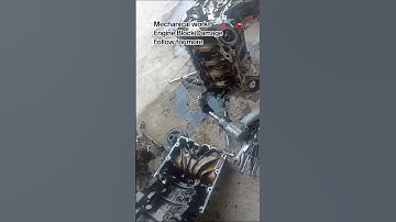 Engine Block Damaged  #mecanical #works #mechanic