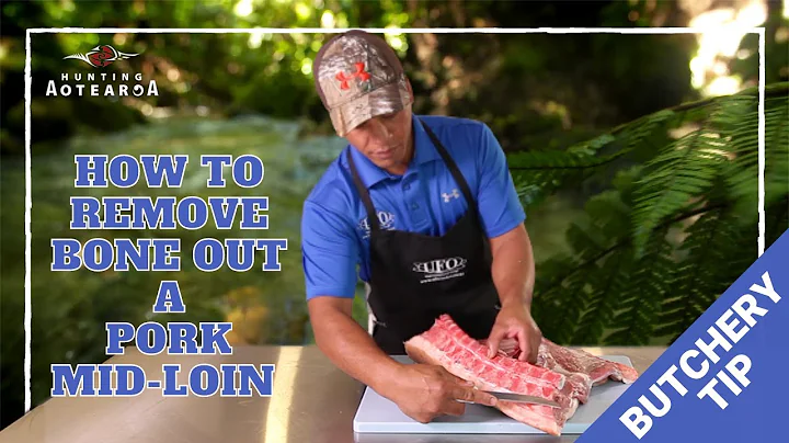 How to remove the bone from Pork Mid-loin - Hunting Aotearoa Tip - Part 18