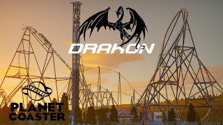 DRAKON | Sunset POV | Planet Coaster | Mack Hyper Coaster 